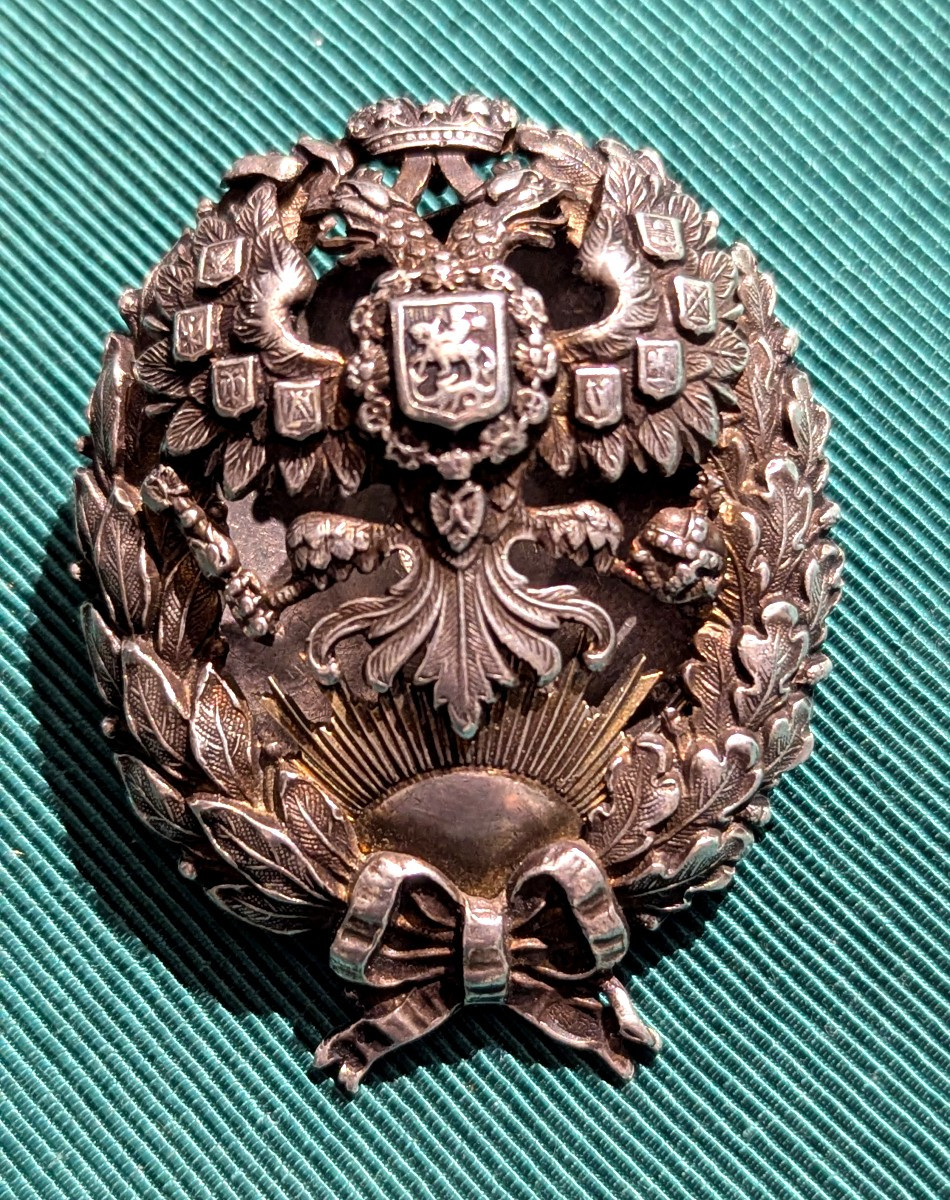 Insigne de Diplômé, Académie St Petersbourg-Tsar-Russie-Asie