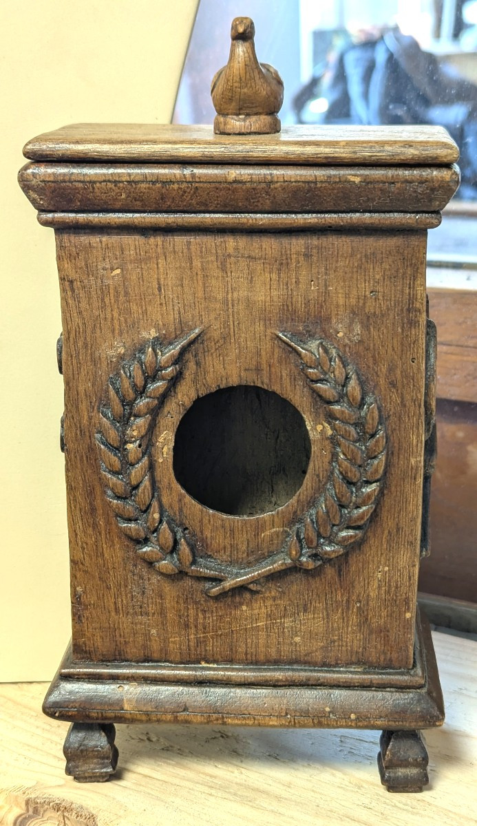 Art Populaire 19ème-Porte-montre-Pendule-Paysan