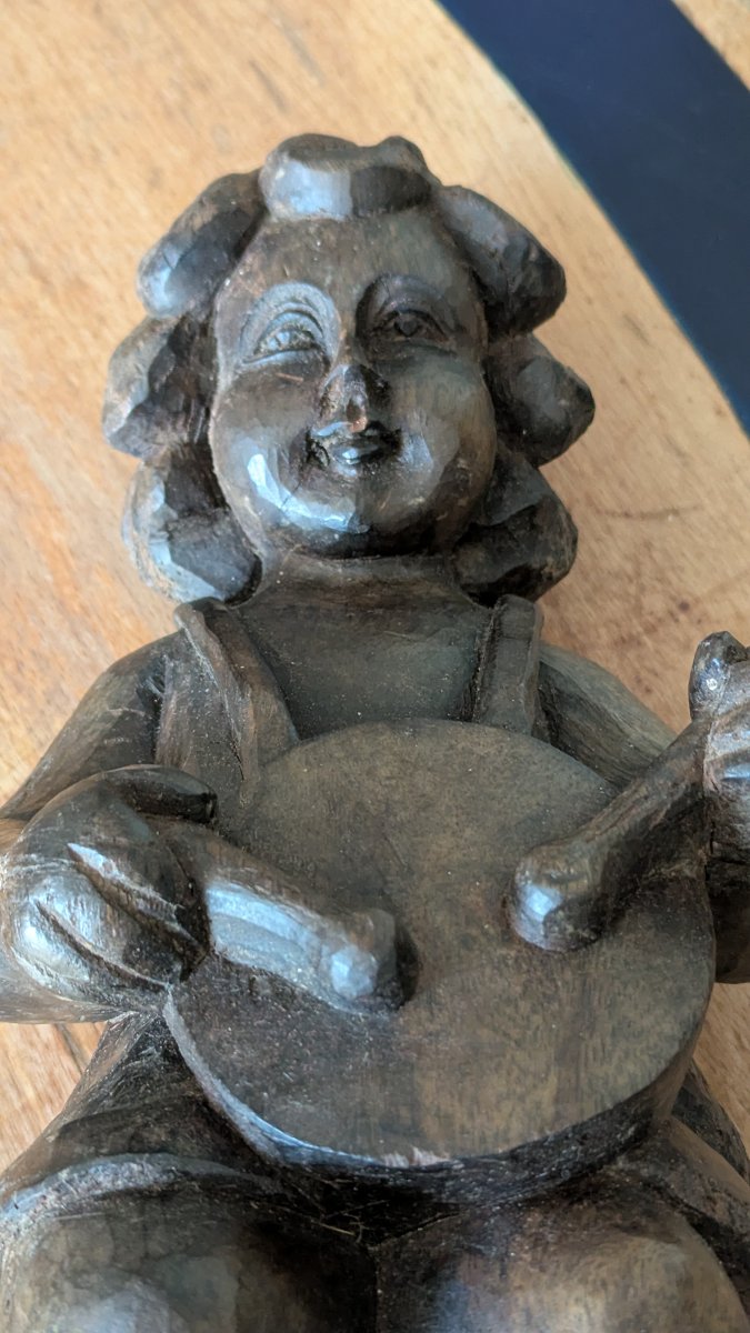 Art Populaire-Musicien-Putti-Religion-18ème-photo-4