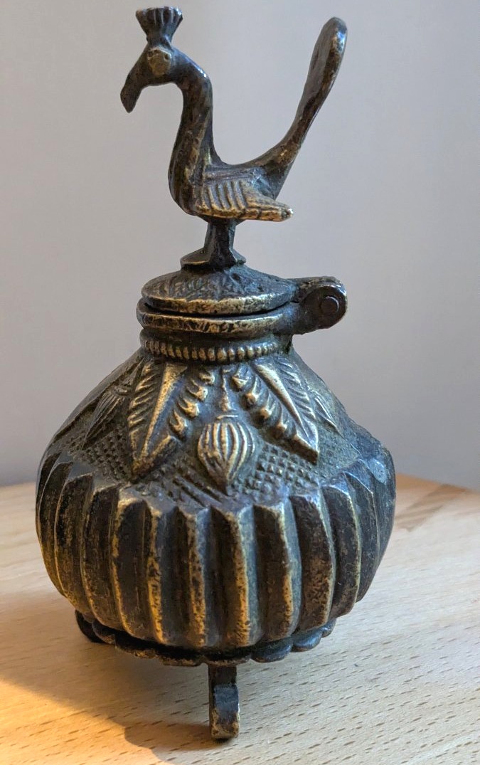 Encrier 19ème, en bronze-Inde Moghole-Objet ethnique