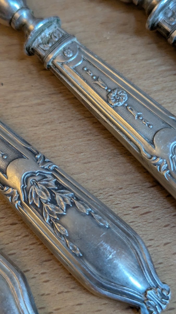 6-piece Silver Cutlet Set—tableware Set-photo-3
