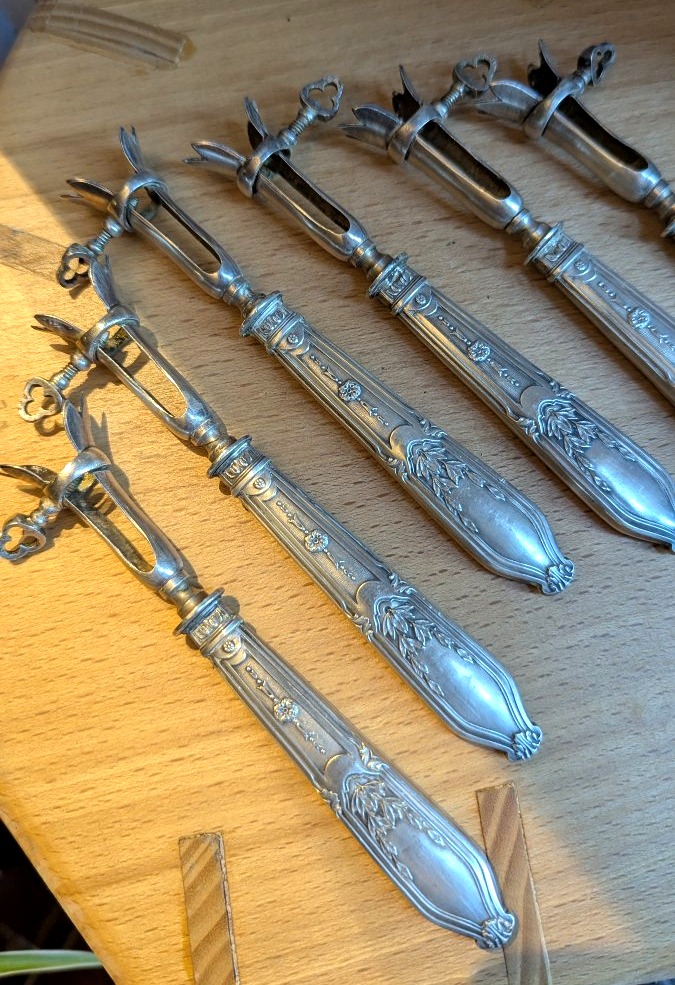 6-piece Silver Cutlet Set—tableware Set