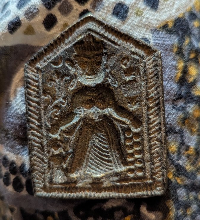 4 Bronze Molds, For Jewelry—india—19th Century—ethnic Pendant-photo-4