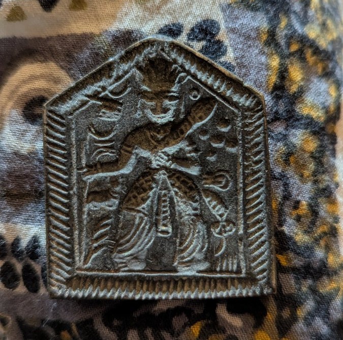 4 Bronze Molds, For Jewelry—india—19th Century—ethnic Pendant-photo-1