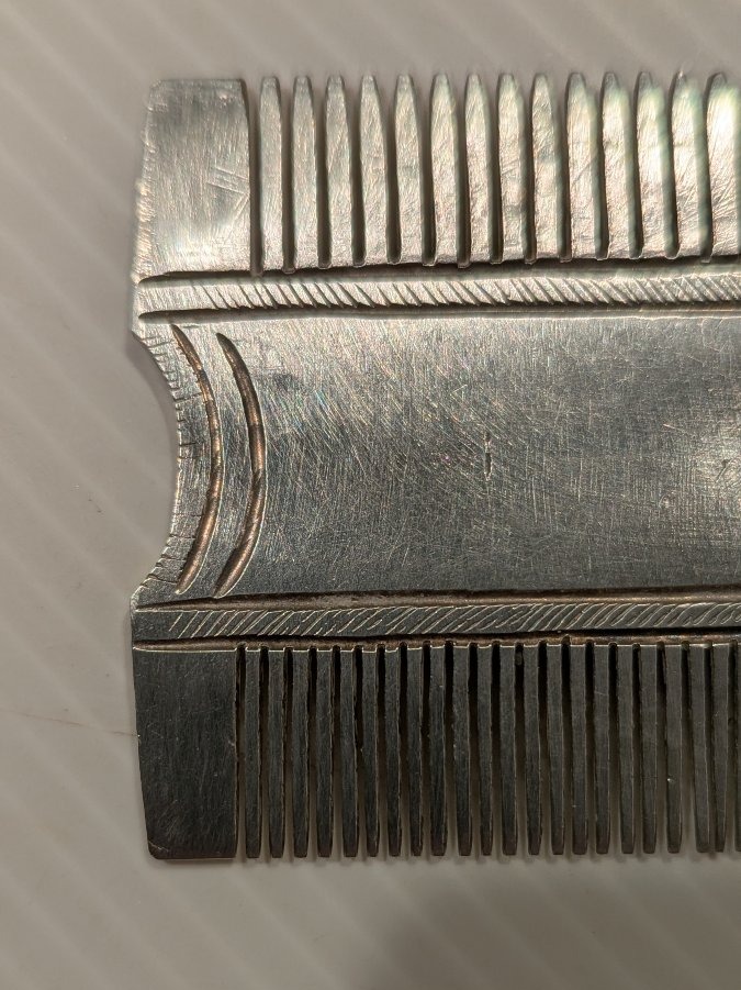 Peigne ethnique, en argent massif-Touareg-Coiffure-photo-2