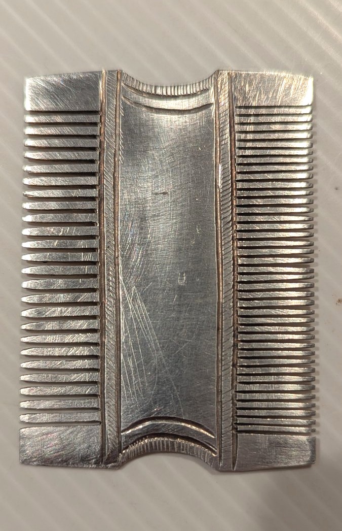 Peigne ethnique, en argent massif-Touareg-Coiffure-photo-3