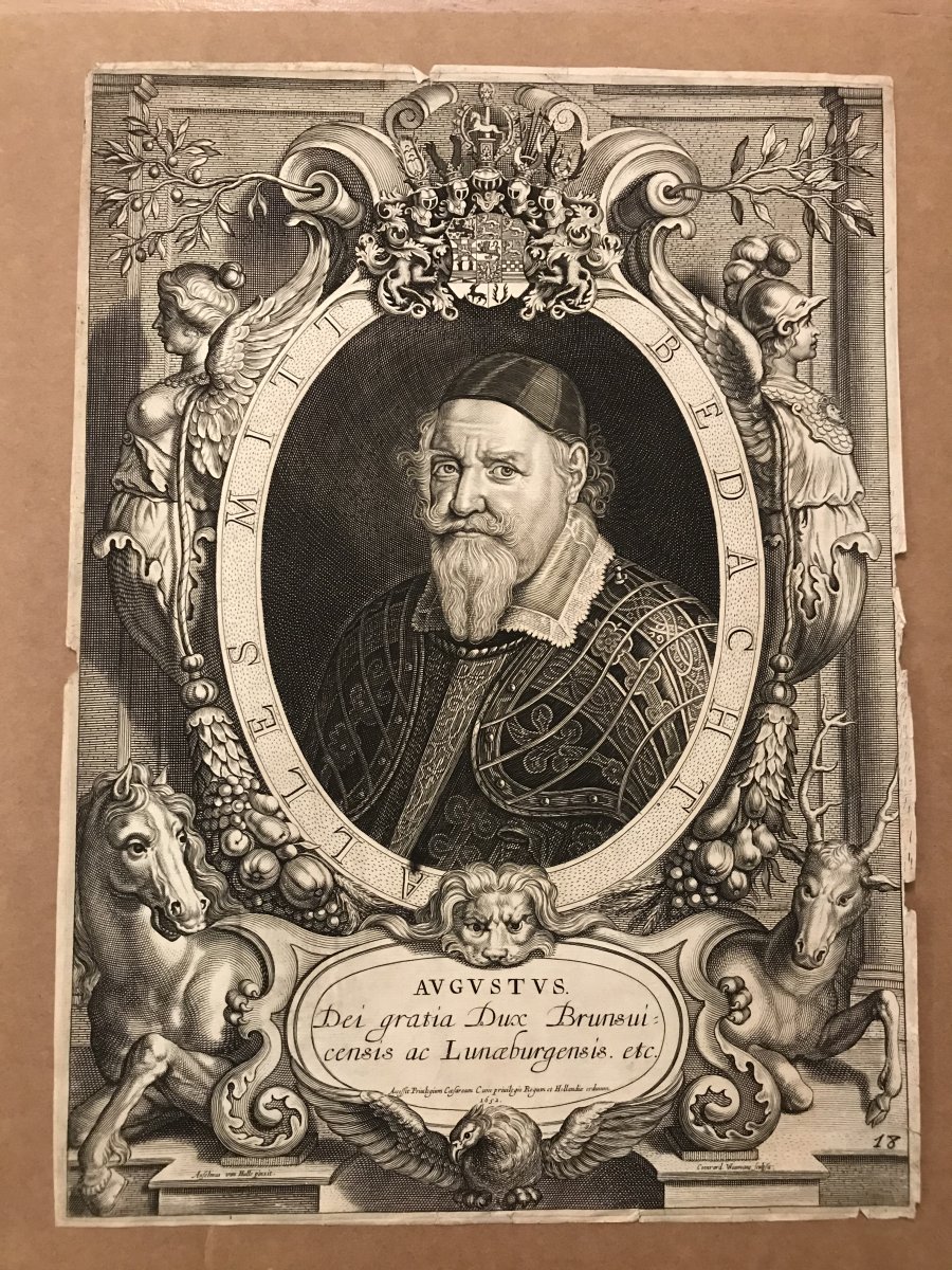 Gravure 17ème-Augustus-Anselmus Van Hulle-1652