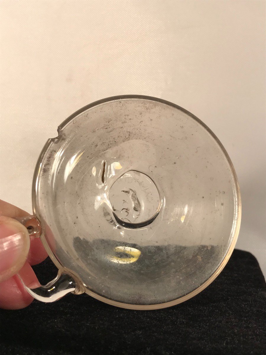 Pare sein fin 18ème/début 19ème, en verre soufflé-Maternité-Allaitement 