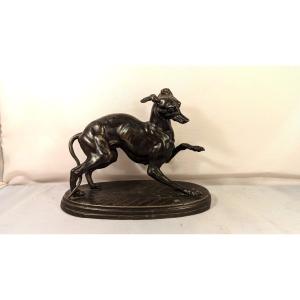 Greyhound-sculpture-dog-regules Patina Medal