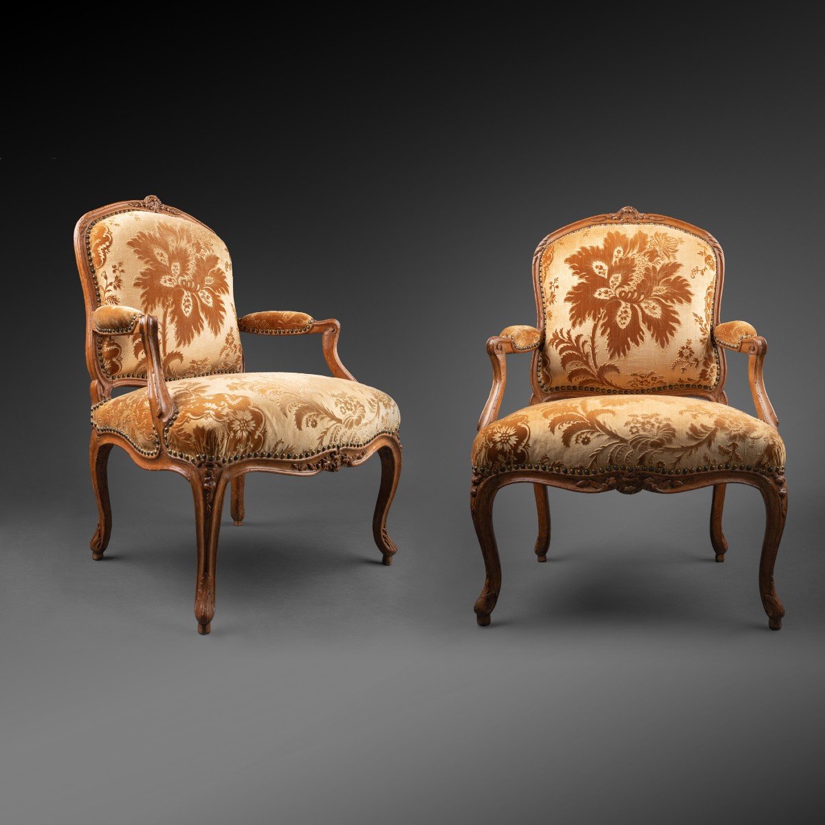 Pair Of Armchairs Louis XV Period-photo-7