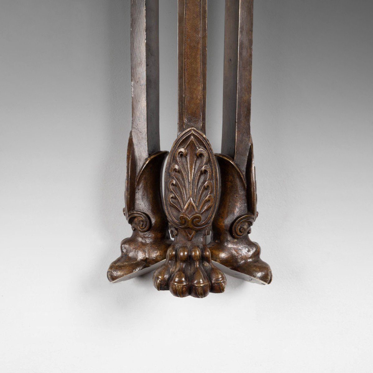 Small Bronze Pedestal Table Charles X Period-photo-6