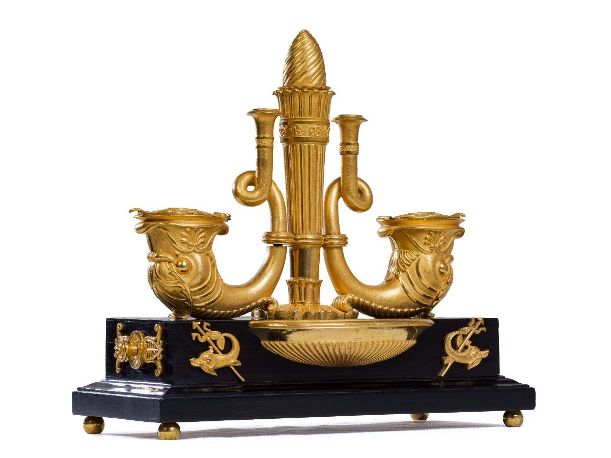 Encrier Double Face   Epoque Empire