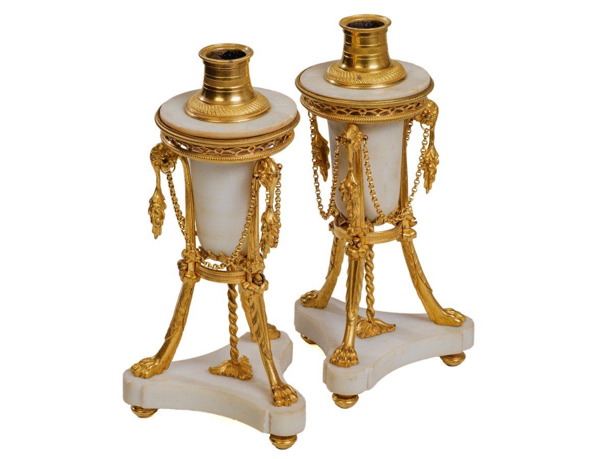 Garniture De Cheminée    Epoque Louis XVI-photo-4