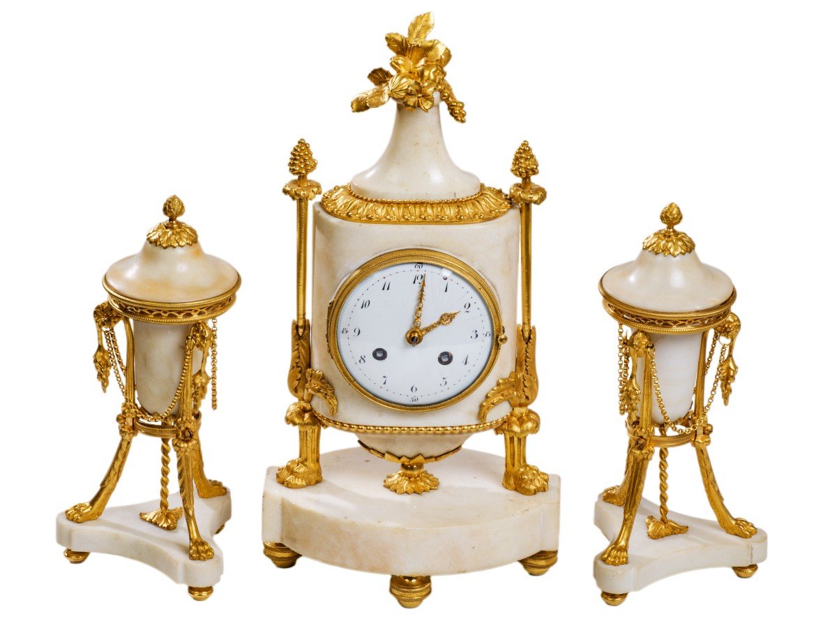 Garniture De Cheminée    Epoque Louis XVI