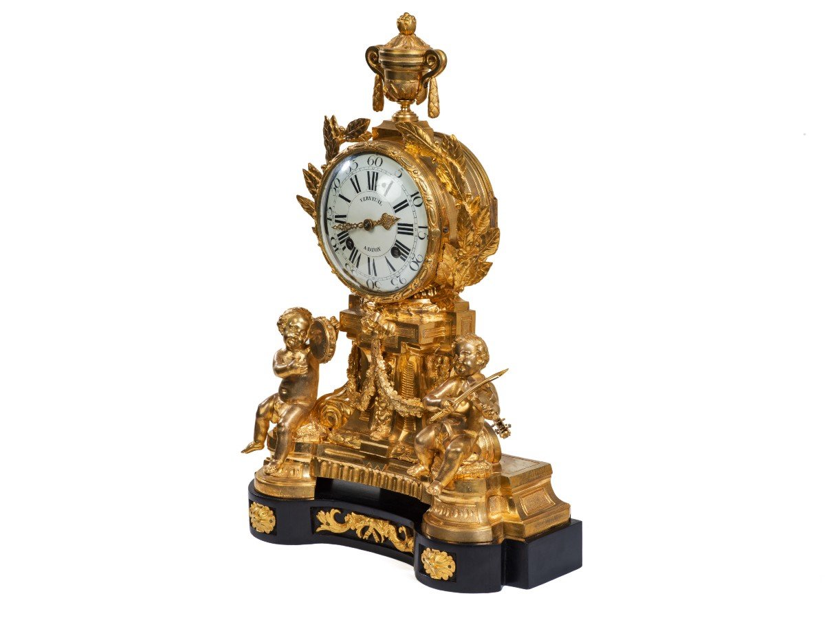 Pendule Aux Enfants Musiciens   -photo-3