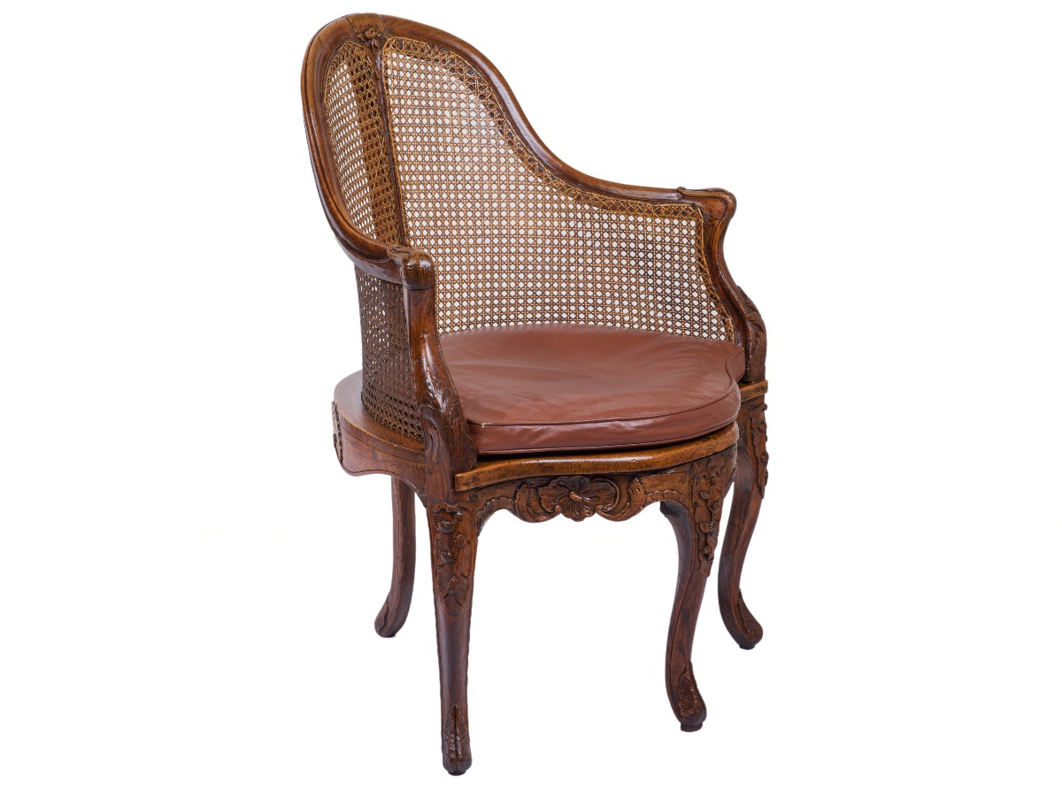 Fauteuil De Bureau   Epoque Louis XV-photo-2