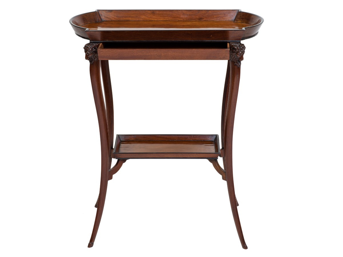 Mahogany Table With Ram's Heads, Late 18th Century-photo-2