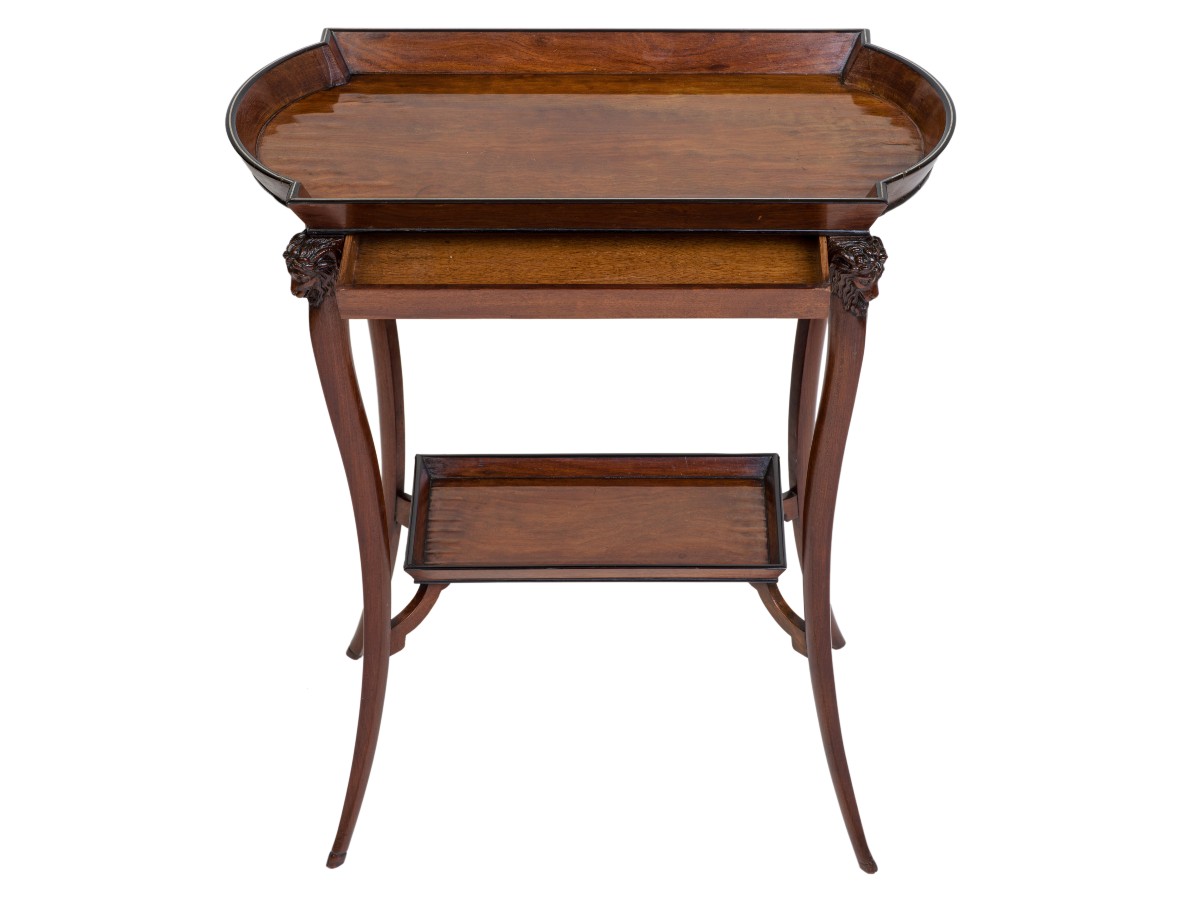 Mahogany Table With Ram's Heads, Late 18th Century-photo-4