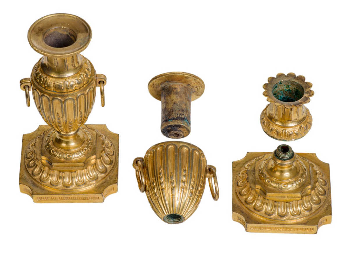Pair Of Louis XVI Period Candlesticks-photo-6