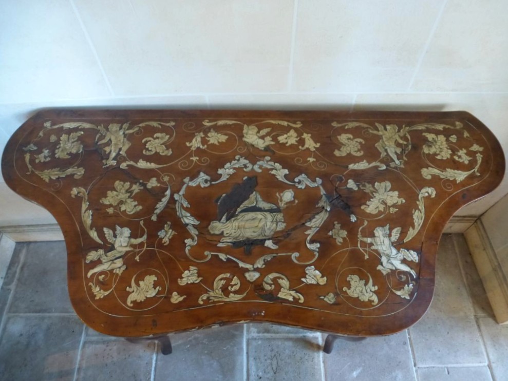 Console In Walnut Italy XVIIIth Century-photo-5