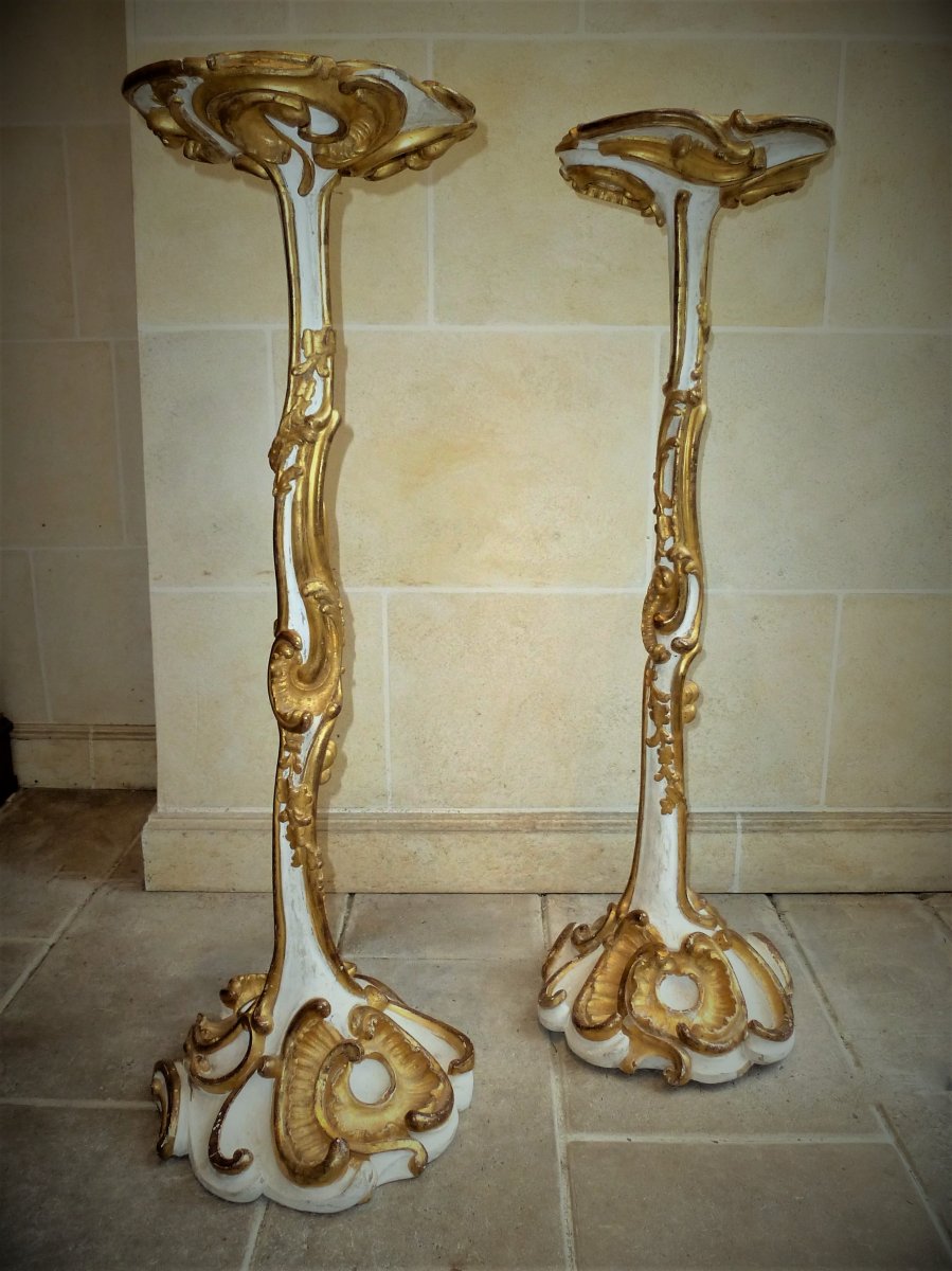 Pair Of Giraffe Holders Italy Eighteenth Century-photo-3