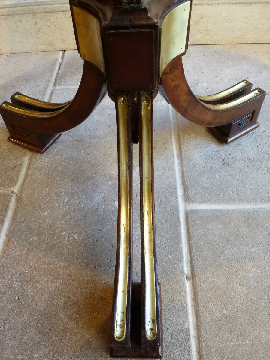 Tripod Pedestal Table Beginning Of XIXth Century-photo-1
