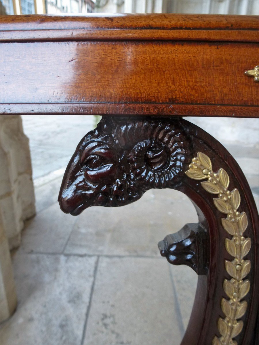 Paire De Fauteuils En Acajou  Epoque Restauration-photo-2