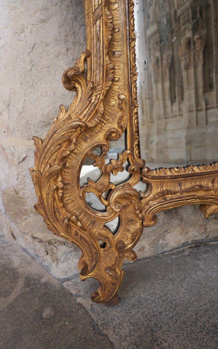 Mirror In Golden Wood Period Late Regency Early Louis XV-photo-5
