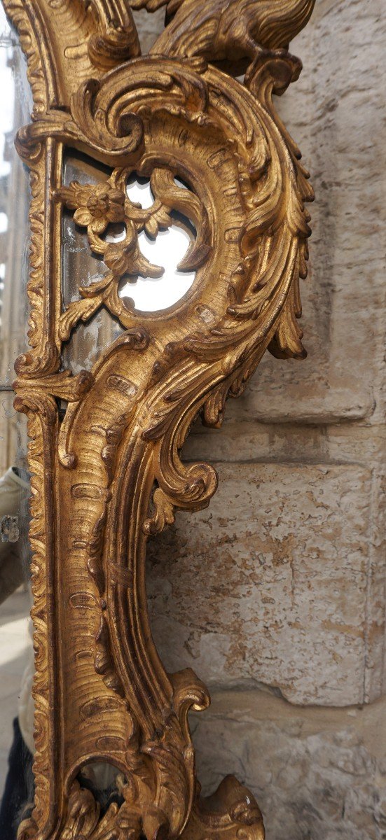 Mirror In Golden Wood Period Late Regency Early Louis XV-photo-6
