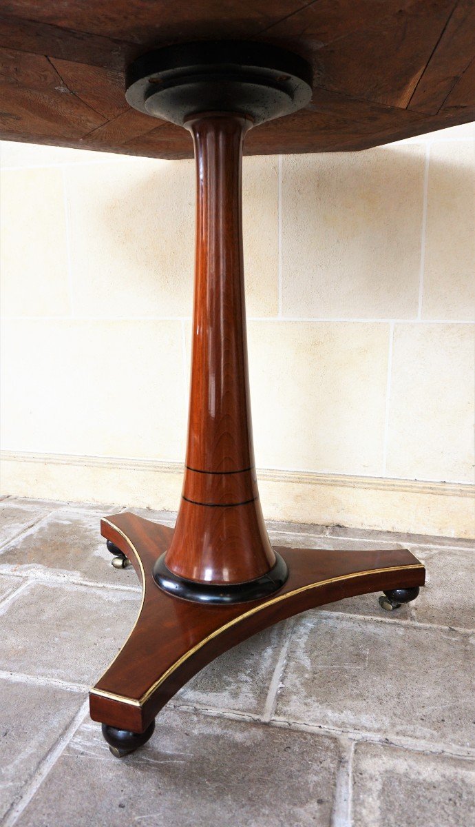 Mahogany Pedestal Empire Period-photo-4