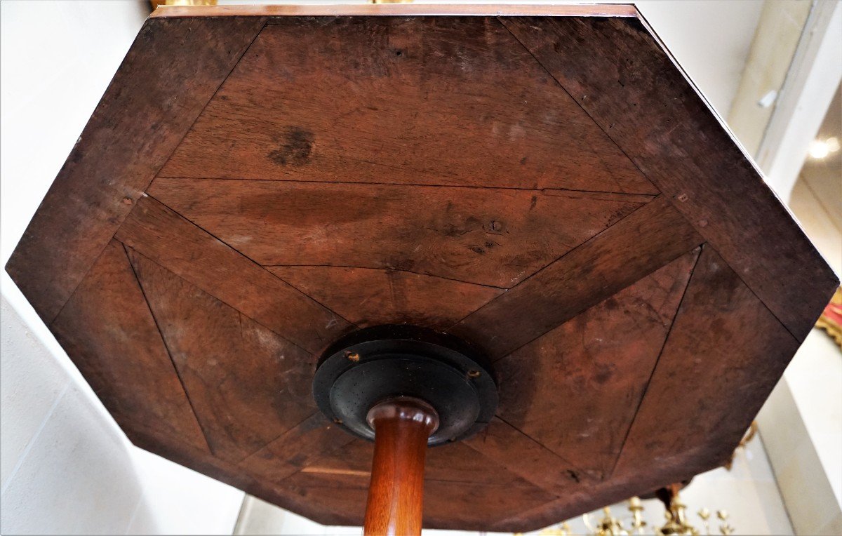 Mahogany Pedestal Empire Period-photo-4