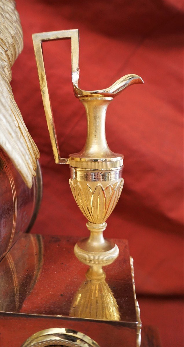 Pendulum In Gilt Bronze Empire Period-photo-3
