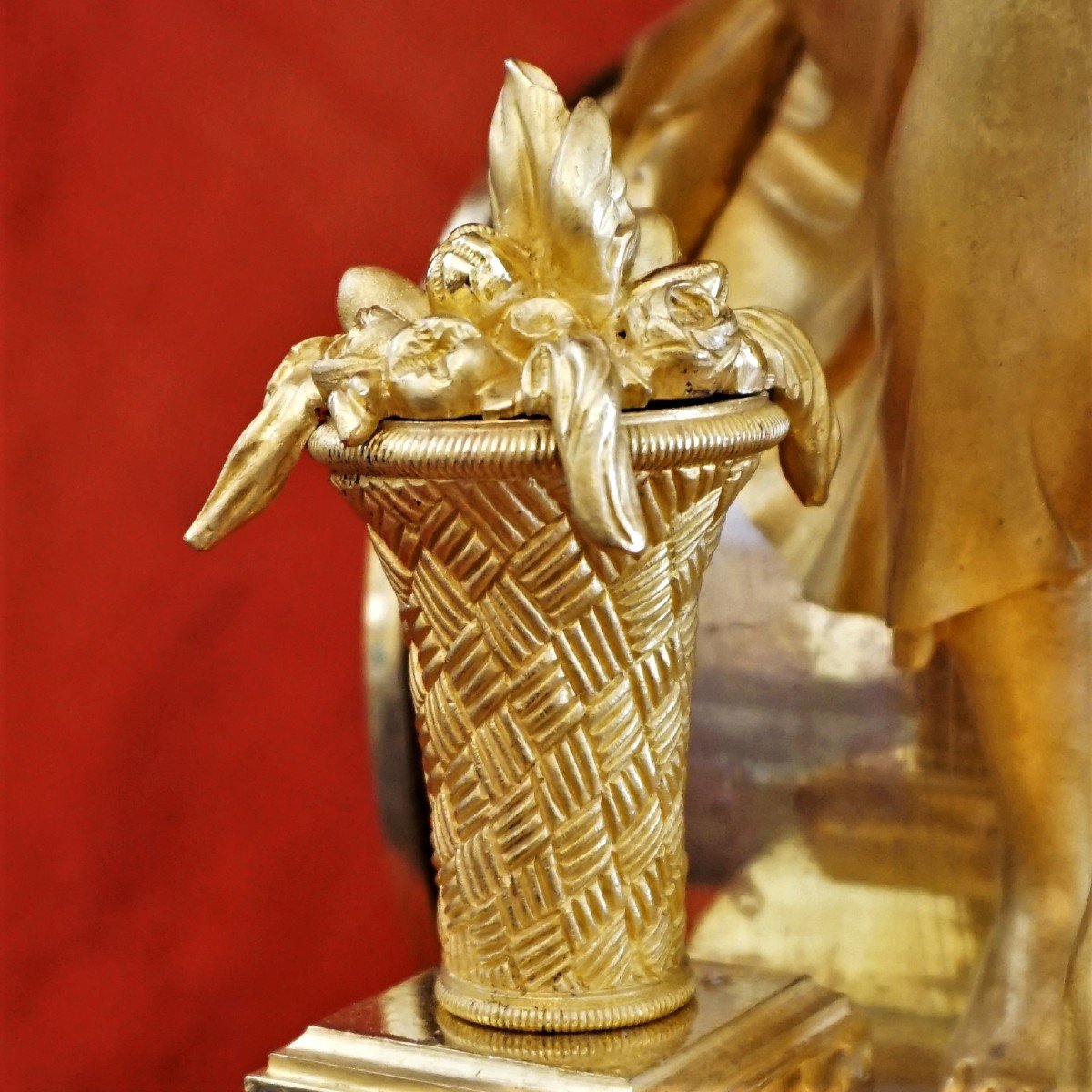 Pendulum In Gilt Bronze Empire Period-photo-4