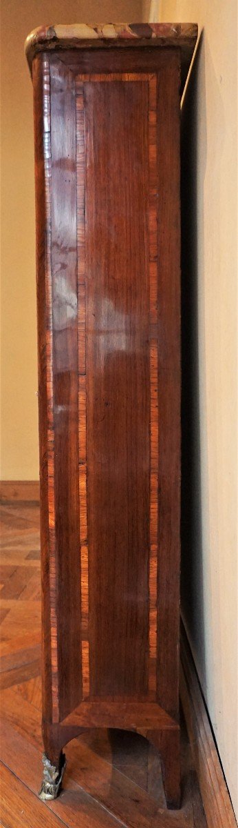 Veneer Cabinet Louis XV Period-photo-3