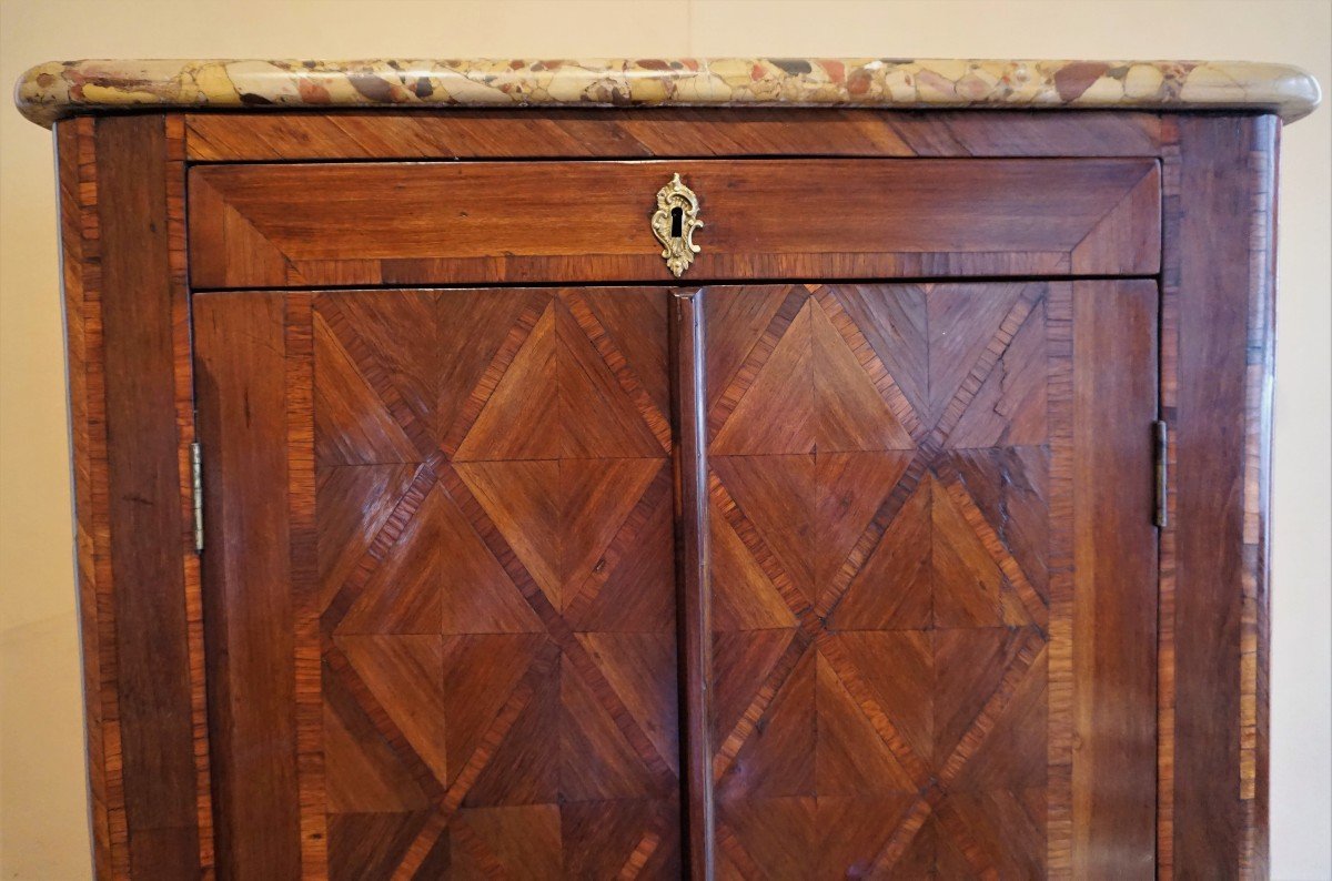 Veneer Cabinet Louis XV Period-photo-4