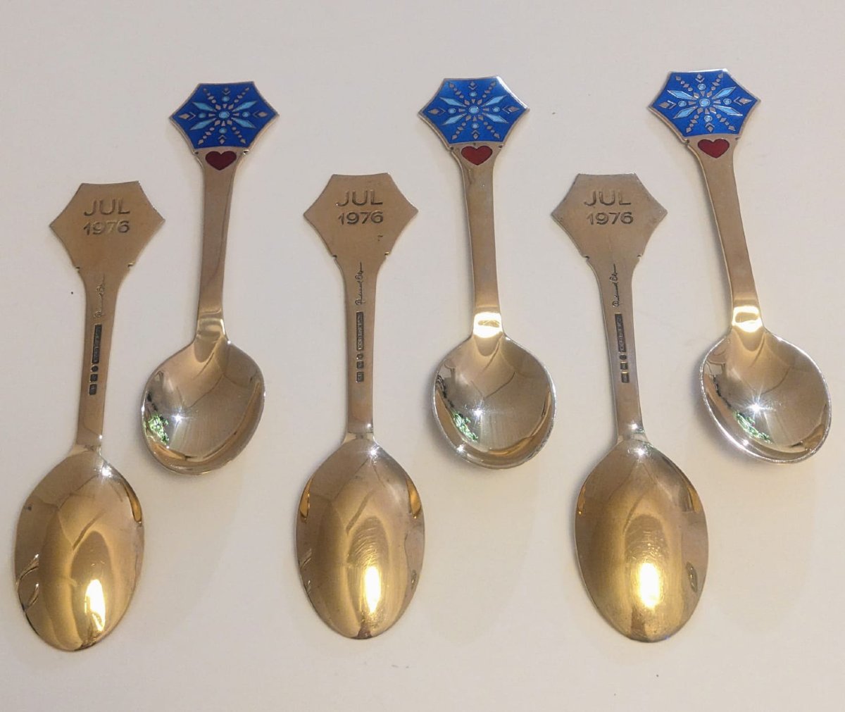 Michelsen, Six Solid Silver Spoons-photo-3