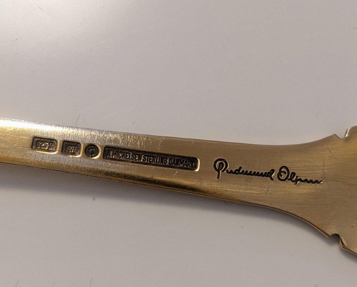 Michelsen, Six Solid Silver Spoons-photo-4