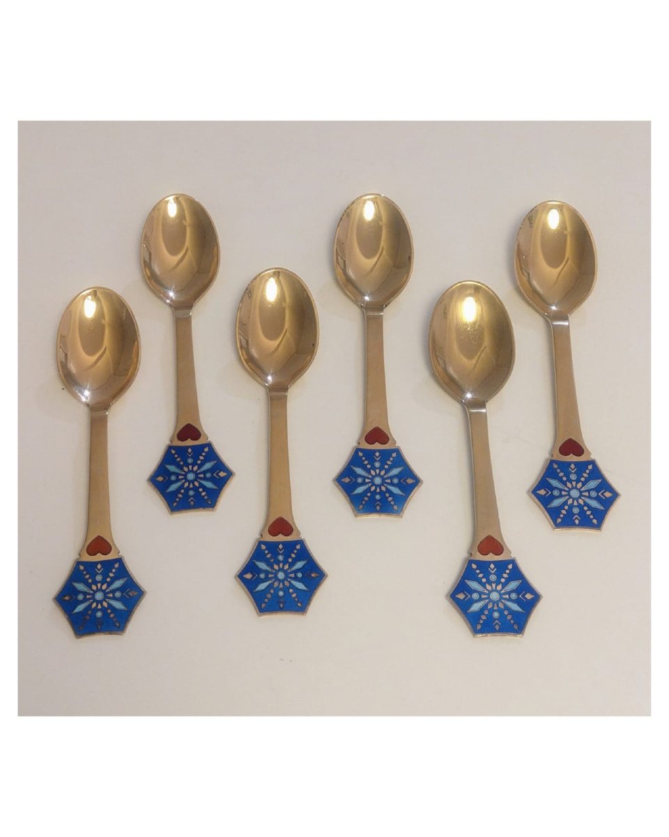Michelsen, Six Solid Silver Spoons-photo-3