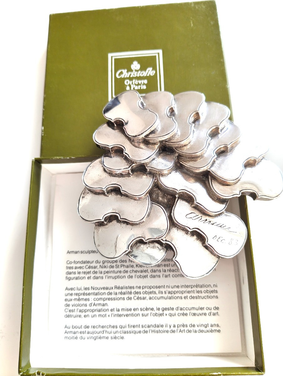 Arman christofle sculpture violon 1983