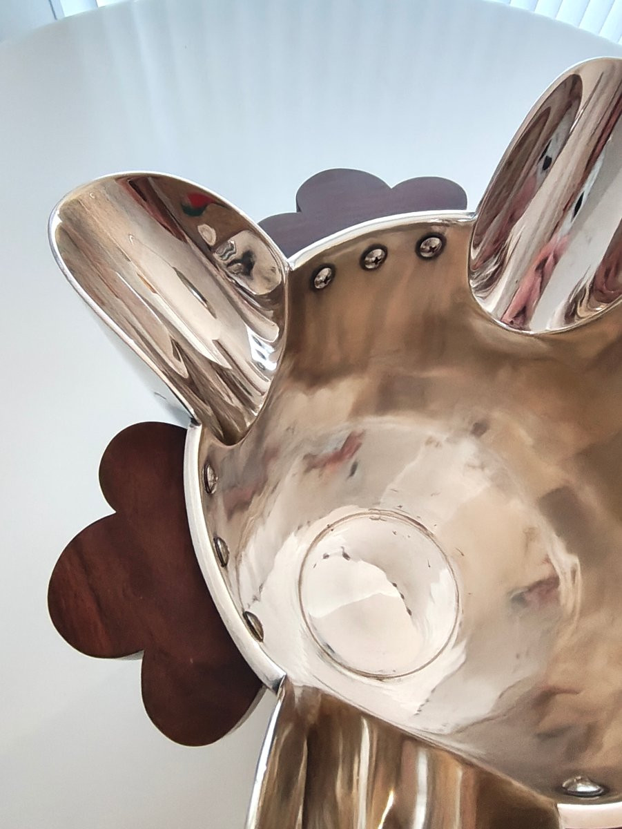 Borek Sípek - Seau a champagne modèle  Camille en metal argenté de 1991 collection Follies-photo-3