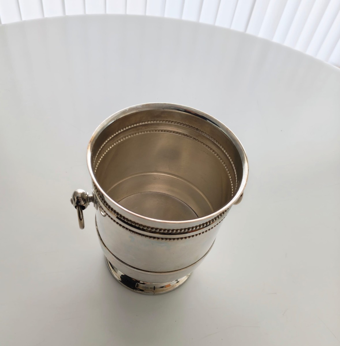 Christofle Ice Bucket Or Half Bottle Pearl Model-photo-2