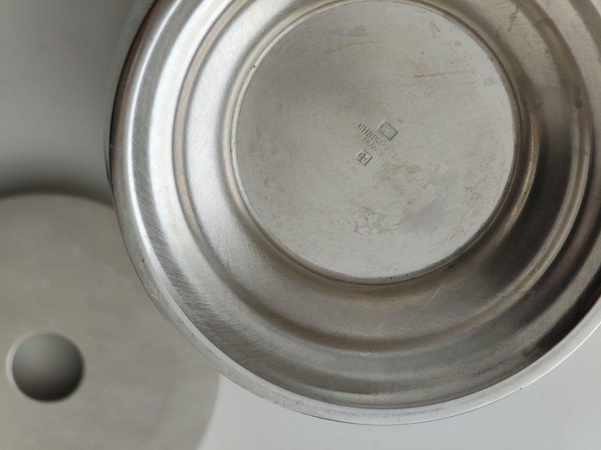 Christofle Ice Bucket Or Half Bottle Pearl Model-photo-1