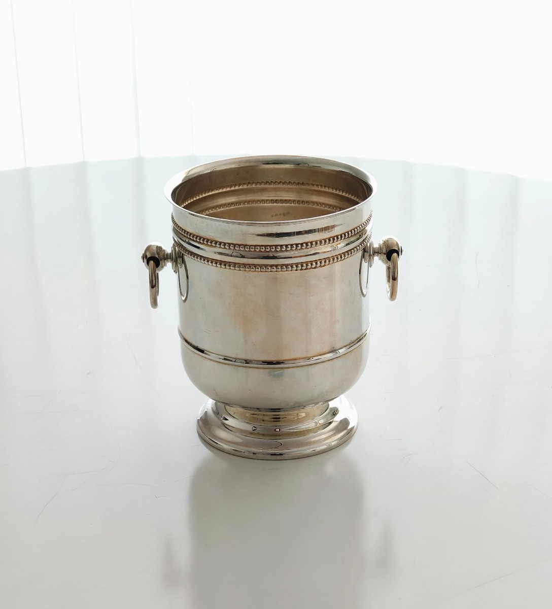 Christofle Ice Bucket Or Half Bottle Pearl Model