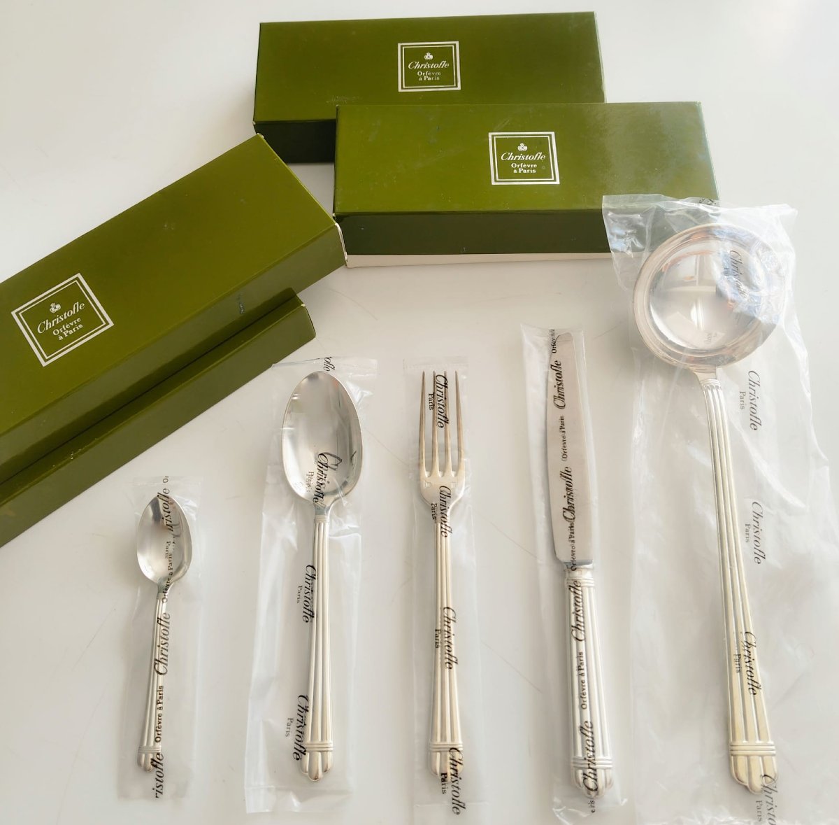 Christofle Aria Ménagère 49 Pieces Design Bernard Yot-photo-3