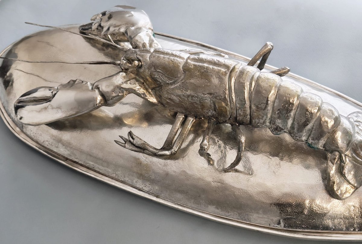 Franco Lapini Large Lobster Dish Length 69 Cm-photo-4