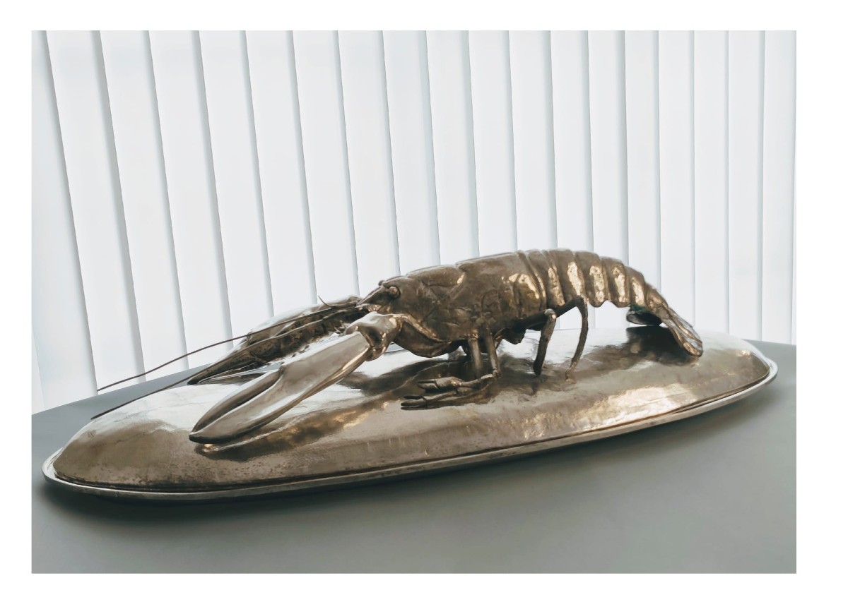 Franco Lapini Large Lobster Dish Length 69 Cm
