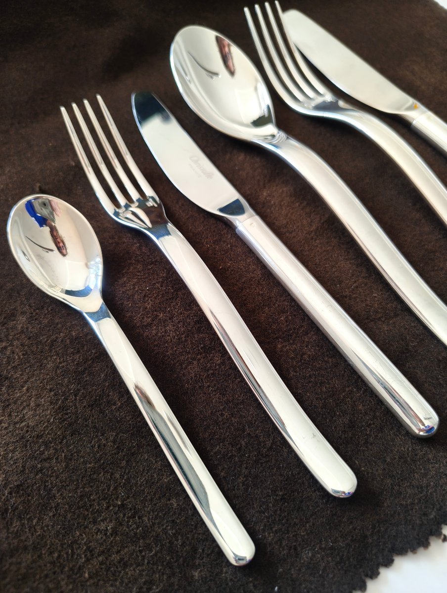 Christofle - Martin Szekely "ténéré" Silver-plated Metal Cutlery Set-photo-3