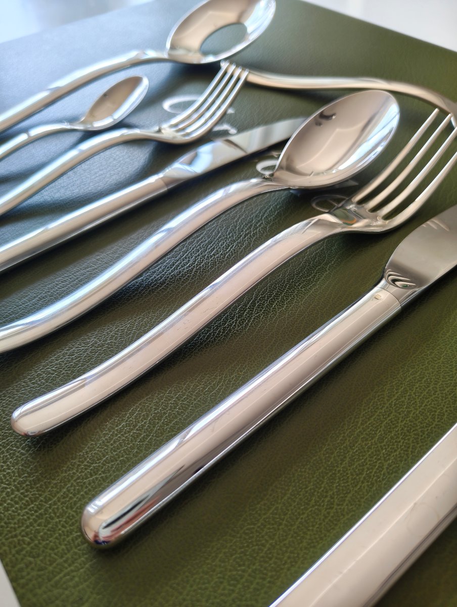 Christofle - Martin Szekely "ténéré" Silver-plated Metal Cutlery Set-photo-1