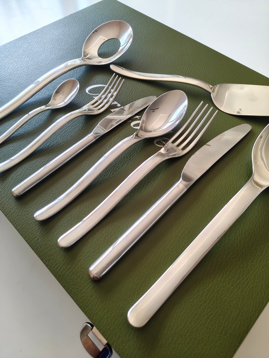 Christofle - Martin Szekely "ténéré" Silver-plated Metal Cutlery Set