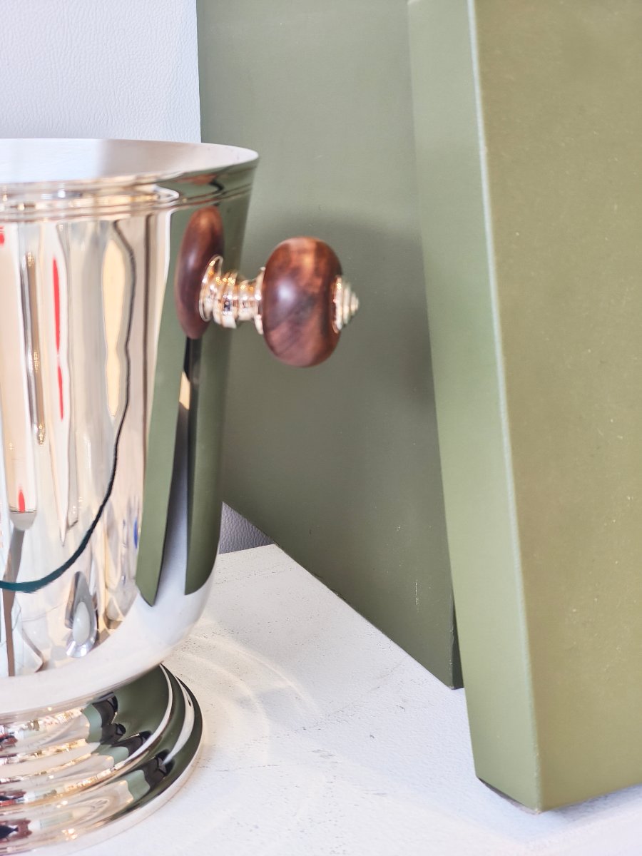 Christofle "gourmet" Champagne Bucket From 1985-photo-1